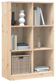 Libreria 70x33x110 cm in legno massello di pino