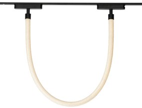 Lampada a sospensione moderna bianca per sistema binario monofase 8W 3000K - Magnetic Tautau