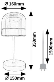 Rabalux 74037 - Lampada da tavolo LED dimmerabile XELIRA LED/13W/230V 3000/4000/6000K