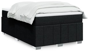 Giroletto A Molle Con Materasso Nero 120x200 Cm İn Tessuto /