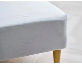 Lenzuolo elasticizzato bianco in cotone biologico 90x200 cm Calm - Södahl