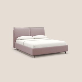 Nives letto imbottito contenitore sfoderabile in microfibra velluto impermeabile T09 rosa