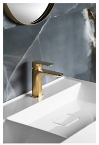 Rubinetto per lavandino dorato verticale Spy – Sapho