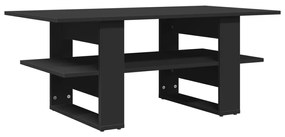 Tavolino da salotto nero 102x55x42 cm in legno multistrato