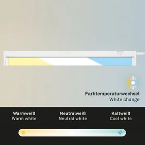 Brilo - Lampada sottopensile LED/6W/230V 2700/4000/6500K 54,5 cm bianco