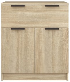 Credenza Rovere Sonoma 60x30x70 cm in Legno Multistrato