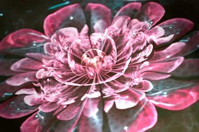 Quadro su tela – Magico fiore rosa