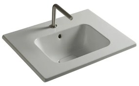 Lavabo Da Incasso/Sospeso 61x46 Cm Ceramica Tecla "Thesan" Bianco Lucido