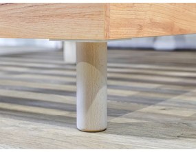 Letto matrimoniale grigio chiaro/naturale con griglia 180x200 cm Charlie - Bobochic Paris