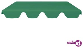 vidaXL Baldacchino per Dondolo Giardino Verde 150/130x70/105 cm