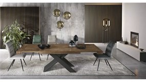 Tavolo sala da pranzo allungabile 260 cm in laminato KARMA Teak