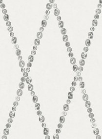 Cole & Son Carta da parati Cammei - Black/ White