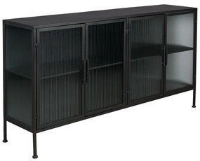 Vetrina in metallo nero 150x80 cm Boli - Dutchbone