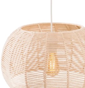 MAXLIGHT P0583 - Lampadario a sospensione con filo PRASLIN 1xE27/15W/230V diametro 39 cm beige