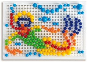 Mosaico Fantacolor Portable - 280 pezzi, 3 dimensioni di chiodini