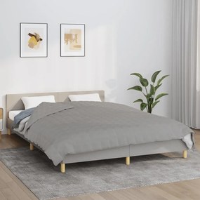 Coperta Ponderata Grigia 200x200 Cm 13 Kg Tessuto /