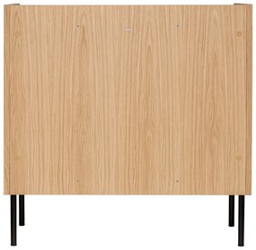 Cassettiera alta colore naturale in rovere 80x82 cm Wrap - Bonami Selection