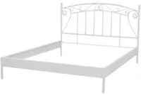 Letto viareggio classico bianco metallo singolo cm90x200