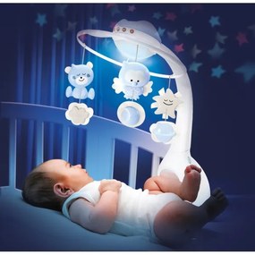 Infantino - Giostrina 3 in 1 con melodia, 3xAAA, blu, per culla