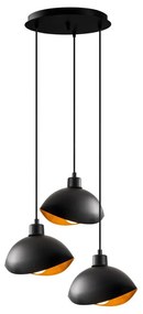 Lampada a sospensione nera con paralume in metallo ø 50 cm Sivani - Opviq lights