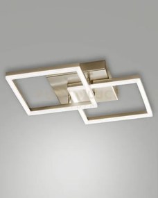 Bard applique oro opaco 2 luci a led 3000k - 39w - 3880 lm dimmerab...