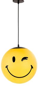 Lampadario Pop Lampadario Smiley oro E27 Ø30cm oro paralume oro E27 Ø30cm
