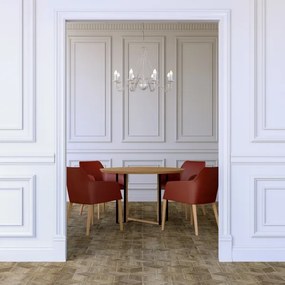 Lampadario a catena MALBO 8xE14/10W/230V bianco/oro/patina