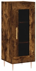 Credenza rovere fumo 34,5x34x90 cm in legno multistrato