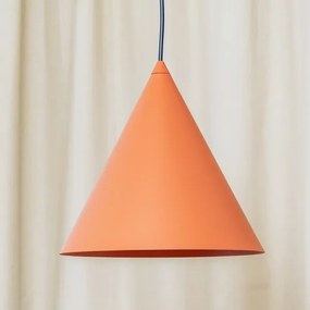 Lampada a sospensione con cavo ETNA II 1xE27/15W/230V Ø 25 cm arancione