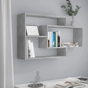 Mensole A Muro Grigio Cemento 104x20x58,5 Cm Legno Multistrato /