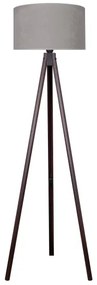 Brilagi - Lampada con piedistallo VELVET 1xE27/60W/230V wenge/grigio