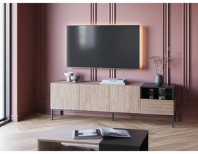 Mobile TV color legno naturale 180x55 cm Cailin - Marckeric