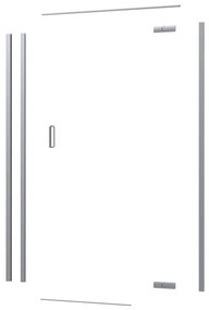 Kit di installazione telaio e ferramenta per cabine doccia ad apertura girevole Neo L 120 x H 200 x P 120 cm spazzolato opaco