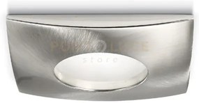 Gfa376- faretto da incasso ip65 nickel spazzolato quadrato 8,4x8,4 ...