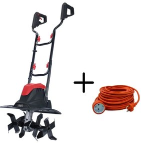 Scheppach - Motozappa zappatrice elettrica richiudibile 1kw mte380 + prolunga 20mt