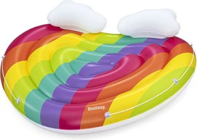 Bestway Isola Galleggiante Gonfiabile Arcobaleno 175x163 cm Spiaggia e Piscina 43722