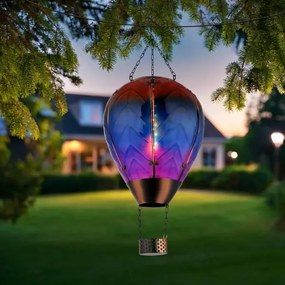 Globo 36137 - LED Decorazione solare a ciondolo 24xLED/0,2W/3V IP44 mongolfiera