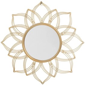 Specchio da parete in color oro ø 67 cm MILLY Beliani