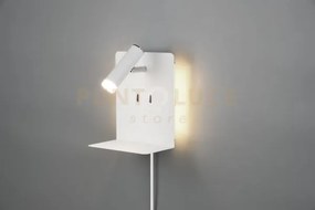 Element applique led 3w 220lm, 3000k- 1,5w 150lm, 3000k metallo bi...