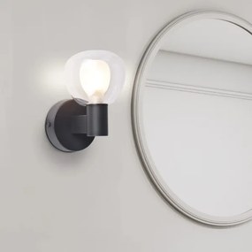 Applique da bagno POLA 1xG9/5W/230V IP44 nera/trasparente
