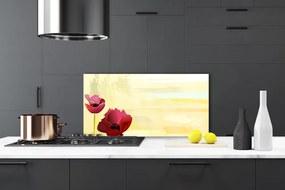 Pannello paraschizzi cucina I fiori della pianta 125x50 cm