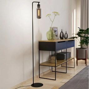 Eglo 901008 - Lampada da terra MAIONE 1xE27/4W/230V nero/fumé