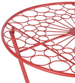 Set da balcone metallo rosso SCARIO Beliani