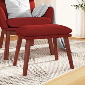Poggiapiedi Rosso Vino 45x29,5x35 Cm İn Tessuto /