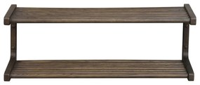 Scarpiera pensile marrone scuro in legno di quercia Inverness - Rowico