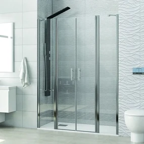 Kamalu - Box doccia nicchia 175 cm doppio battente KPX7000
