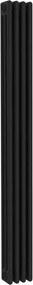 Termosifone in acciaio tubolare 3 colonne 4 elementi interasse 1935 mm ERCOS Comby nero