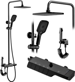 Set doccia con termostato REA ROB Black