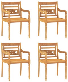 Set da pranzo per giardino 5 pz in legno massello di teak