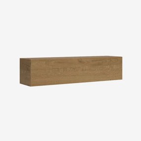 Pensile TV Ribalta con foro passacavi Isoka 173 cm Quercia Natura